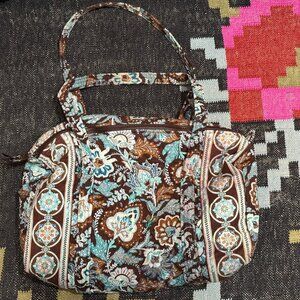 Vera Bradley Java Blue Pattern Double Handle Small Duffle Bag, 2006